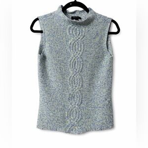 Forte‎ Cashmere Mock Neck Sleeveless Cashmere Sweater Women’s Size Small